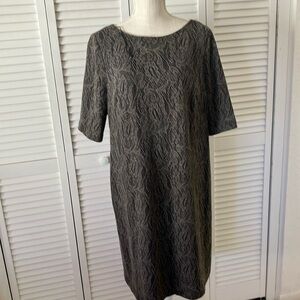Adrianna Papell Gray Patterned Dress